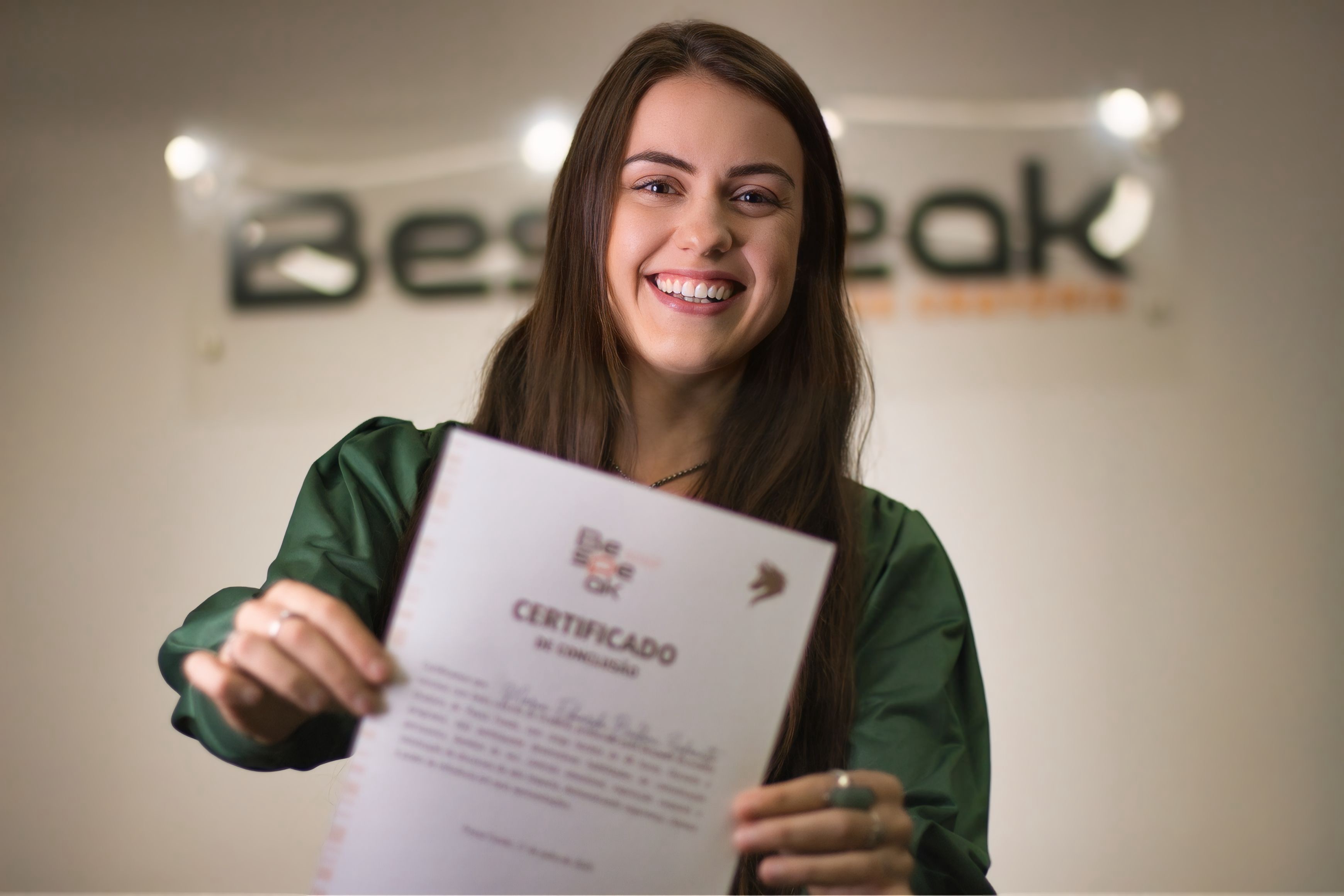 Certificado do curso de oratória Bespeak